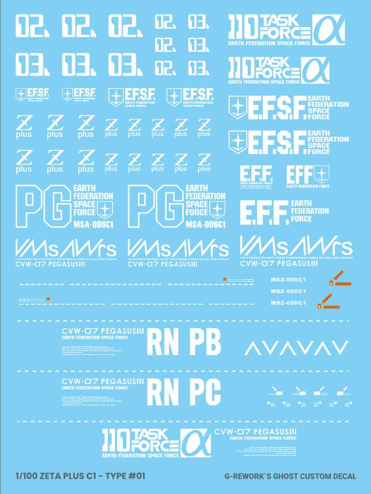 G-Rework - MG MSZ-006C1 Zeta Plus C1 - WaterDecal