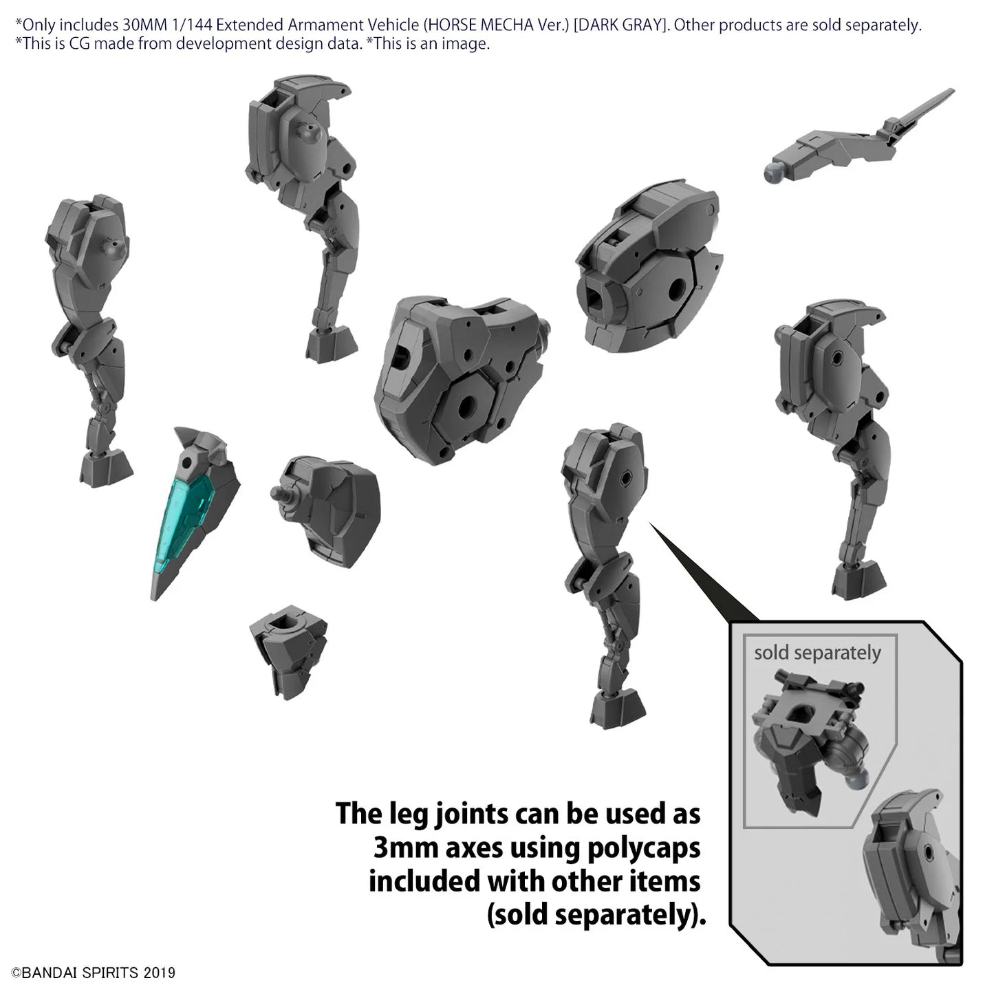 30MM - 1/144 - Extended Armament Vehicule (Horse Mecha) Dark - Model Kit
