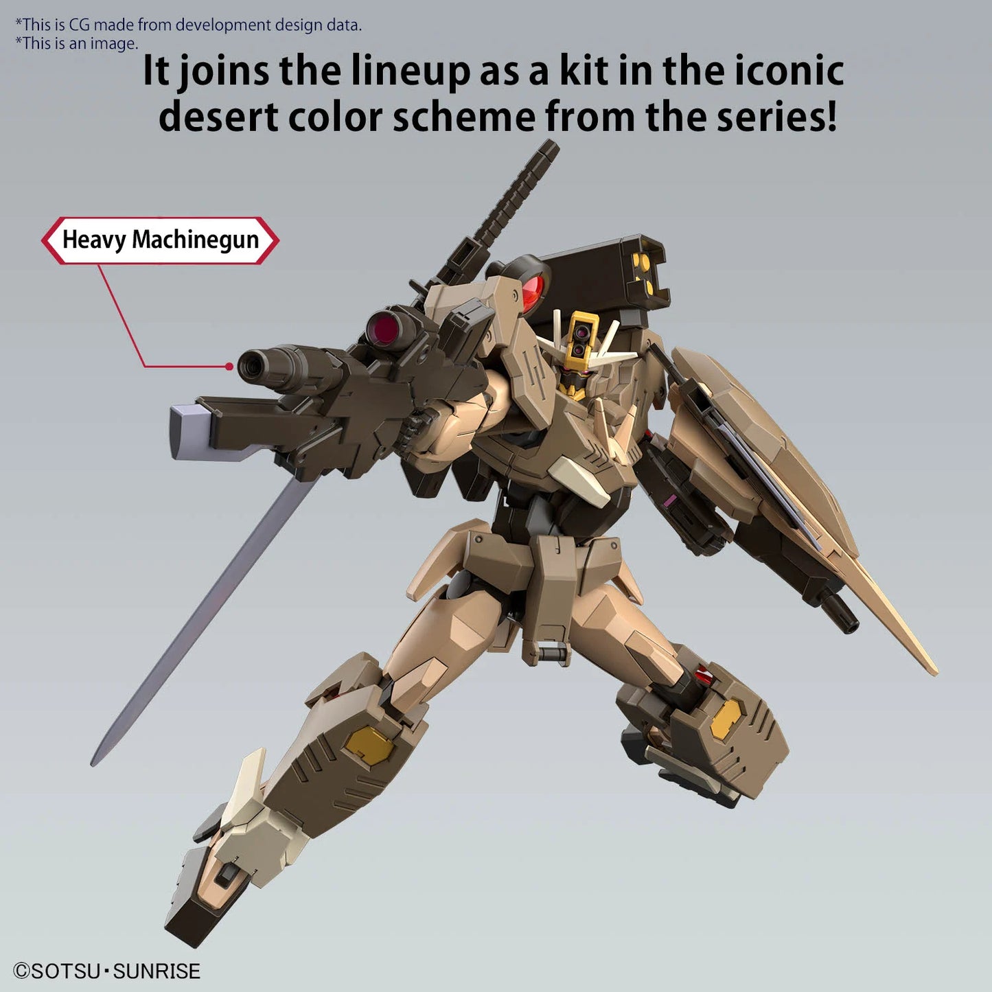 GUNDAM - HG 1/144 - Gundam 00 Command Quan(T) Desert Type - Model Kit