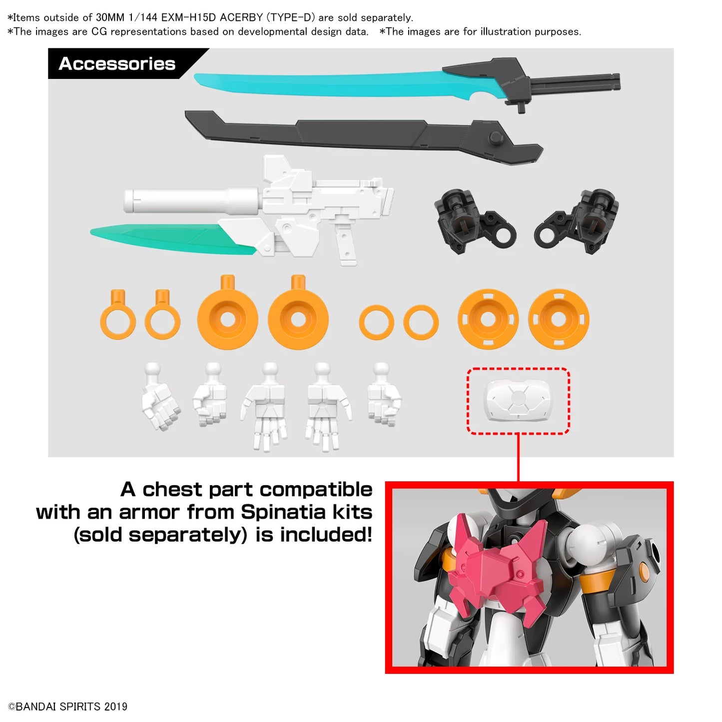 30MM - 1/144 - EXM-H15D Acerby (Type-D)