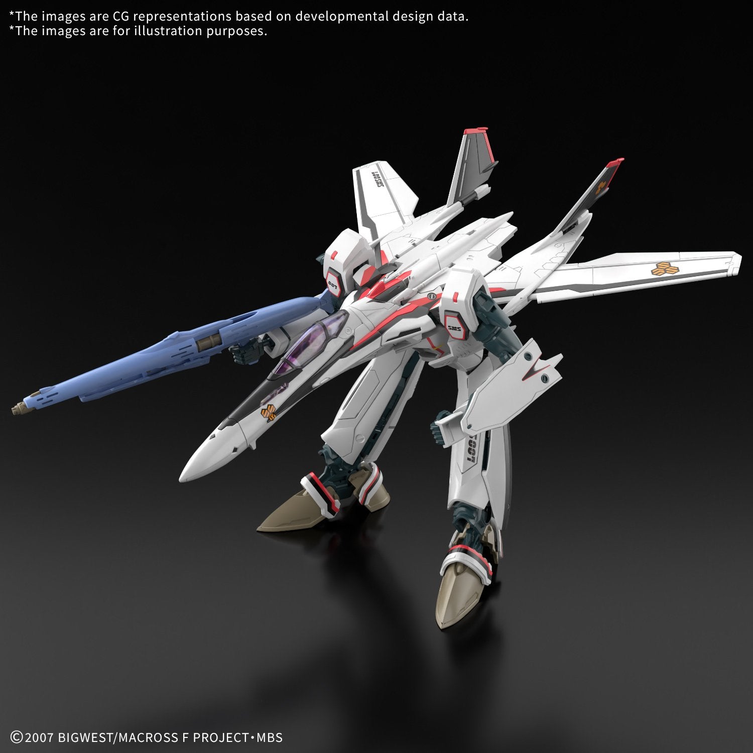 MACROSS - HG 1/100 VF-25F Messiah Valkyrie Alto Custom Deluxe Set - image 4