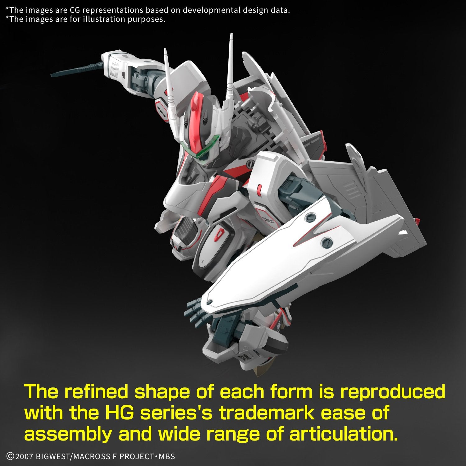 MACROSS - HG 1/100 VF-25F Messiah Valkyrie Alto Custom Deluxe Set - image 6