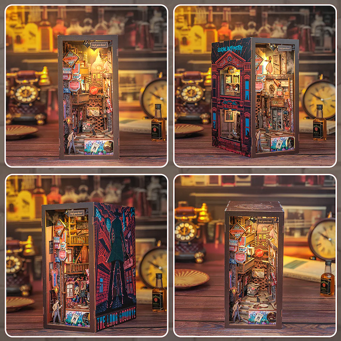 BOOK NOOK KIT - DIY - Le Long Adieu - 238pc + Eclairage LED - Image 5