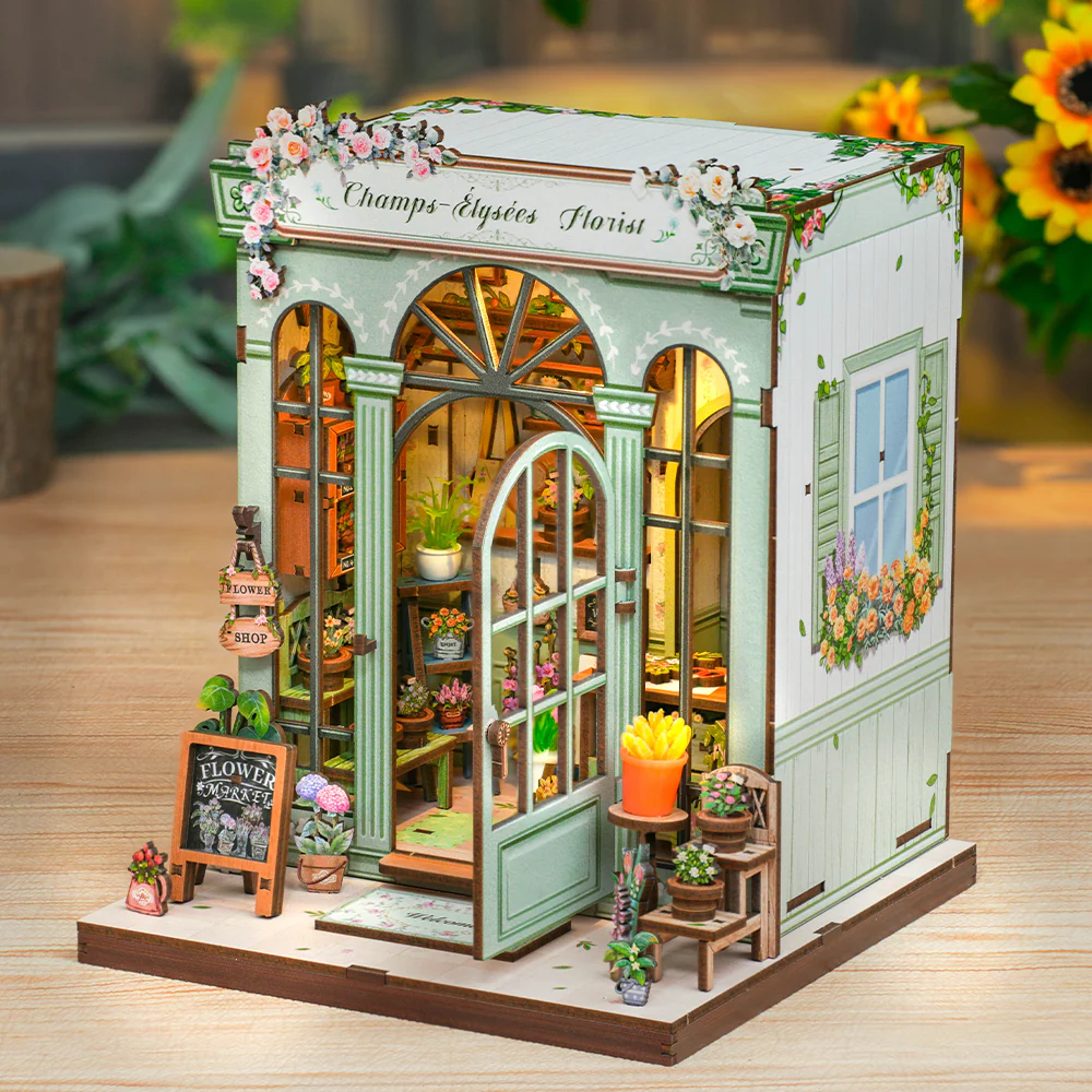 MINIATURE HOUSE - DIY - Fleuriste Champs-Elysées - 199pc + Eclairage LED - Image 5