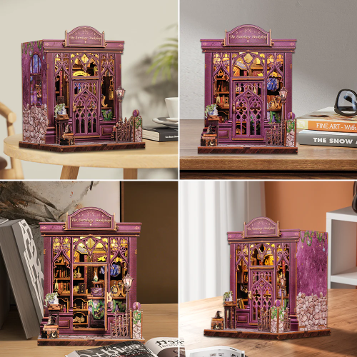 MINIATURE HOUSE - DIY - Librairie Astrologie - 155pc + Eclairage LED - Image 6