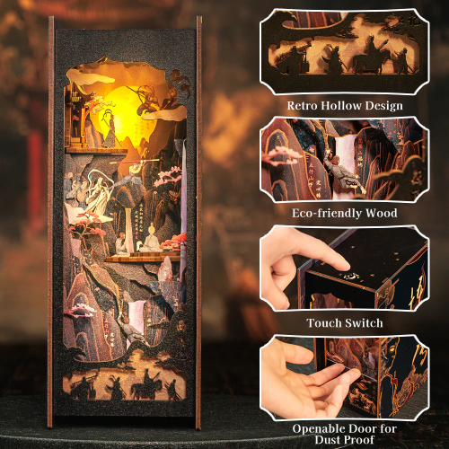 BOOK NOOK KIT - DIY - La Légende de Wukong - 89pc + Eclairage LED - Image 3