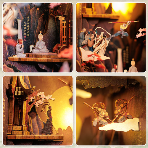 BOOK NOOK KIT - DIY - La Légende de Wukong - 89pc + Eclairage LED - Image 4