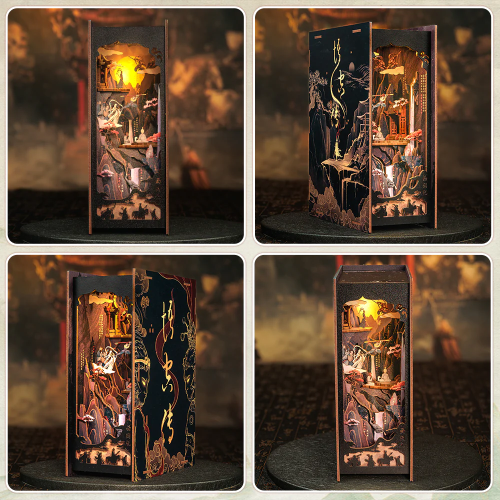 BOOK NOOK KIT - DIY - La Légende de Wukong - 89pc + Eclairage LED - Image 6