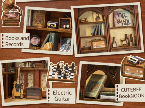 BOOK NOOK KIT - DIY - Le Rythme Secret - 355pc + Eclairage LED - Image 6
