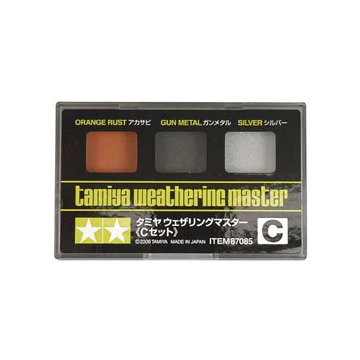 TAMIYA - WEATHERING MASTER SET C (ORANGE RUST/GUNMETAL/SILVER)