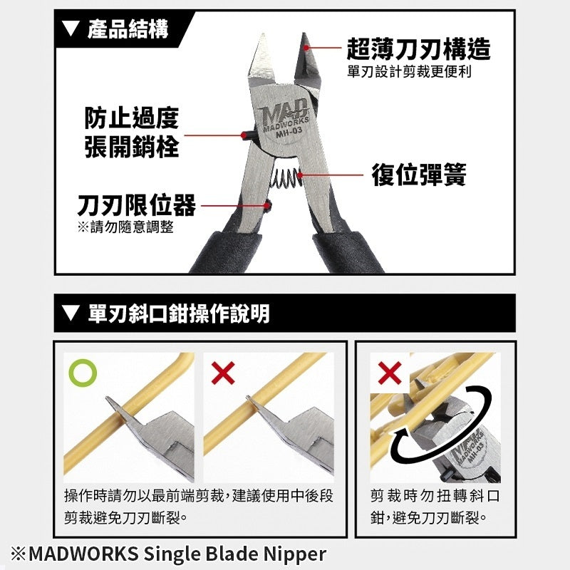 Madworks - Single Blade Nipper MH-03-4