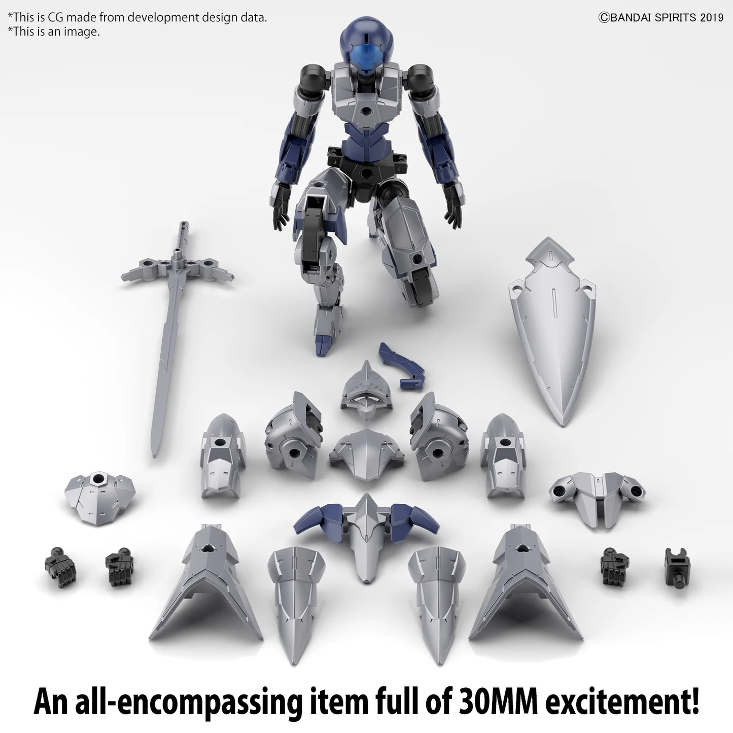 30MM - 1/144 - EXM-A9k Spinatio (Knight Type)