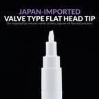 Gaahleri - Eraser Markers X2 valve type flat head tip