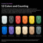 Kaleido ColorWorks - 12 Primary Matt Color Set full set