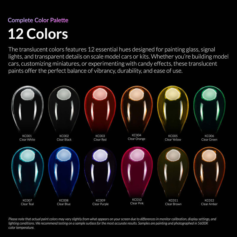 Kaleido ColorWorks - 12 Clear Color Set full color set