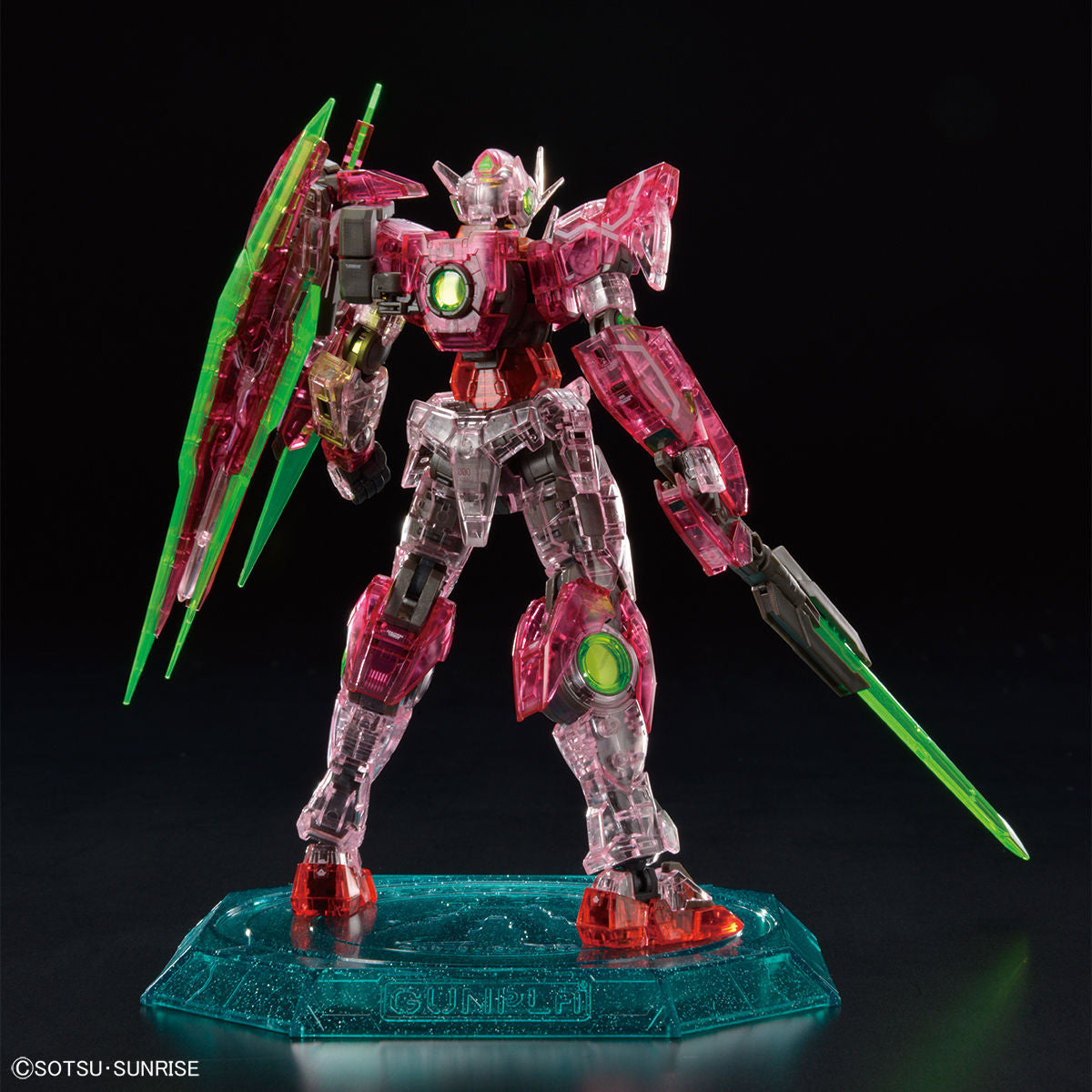 RG 1/144 - Gundam Base Limited - 00 Qan(T) (Trans-Am Clear)-2