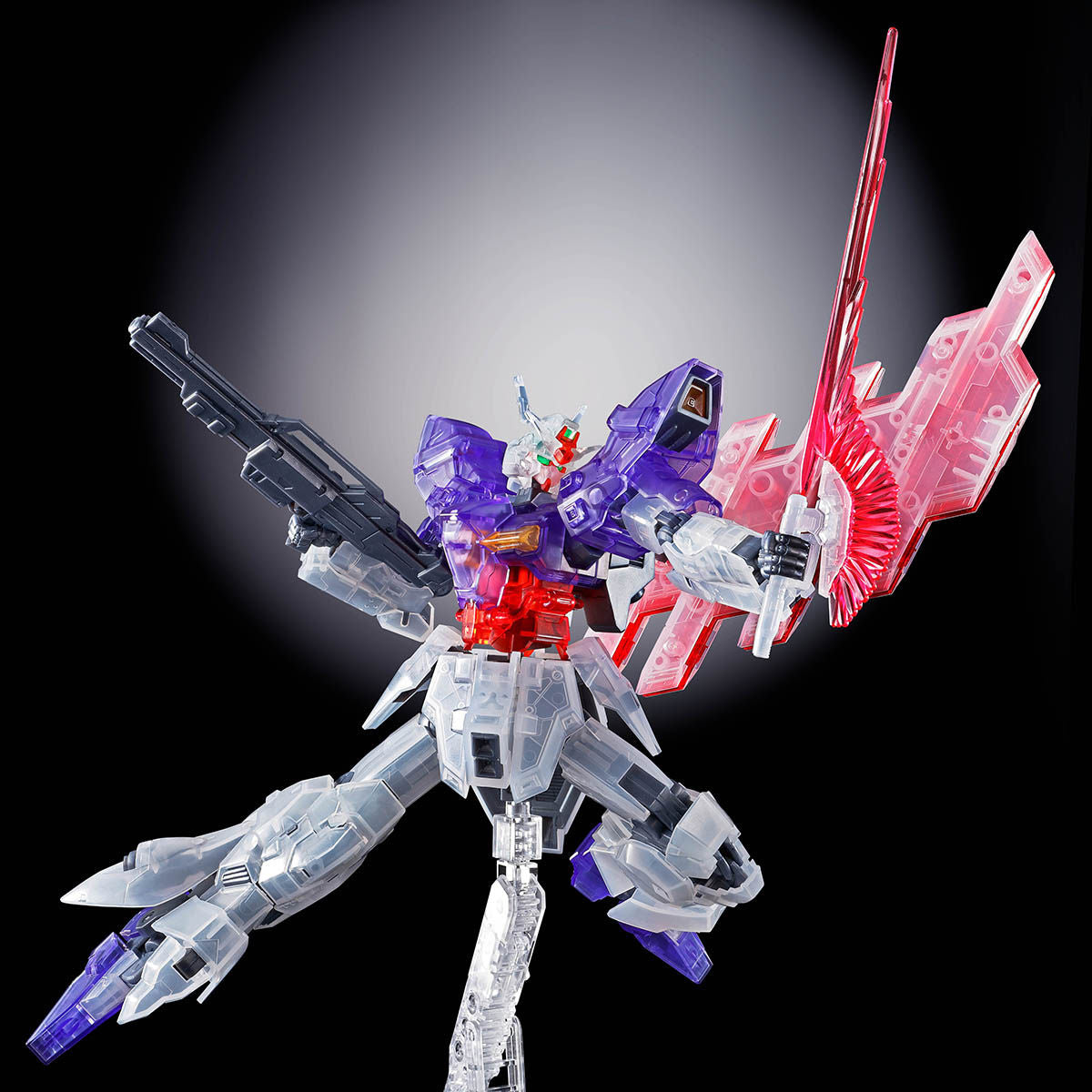HG 1/144 - Gundam Base Limited - AMS-123X-X Moon Gundam (Clear Color) - image 3