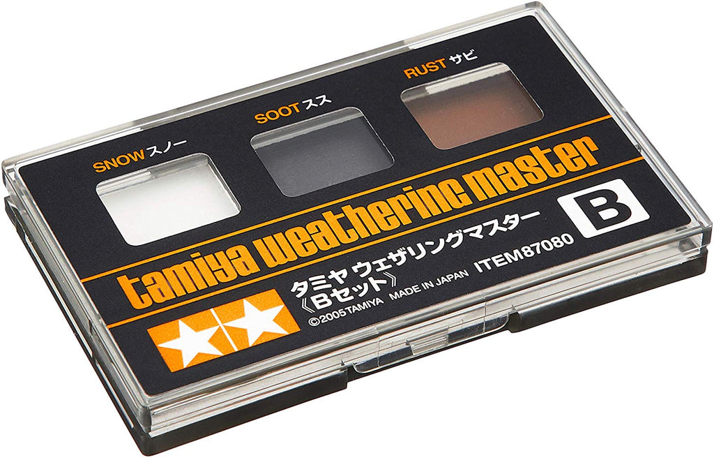 TAMIYA -  WEATHERING MASTER SET B (SNOW/SOOT/RUST)