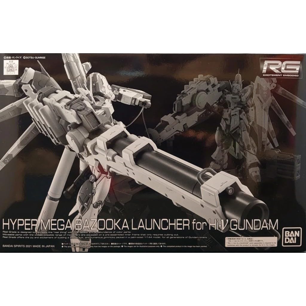 GUNDAM - RG 1/144 - Hyper Mega Bazooka Launcher for Hi-ν Gundam - Premium Bandai
