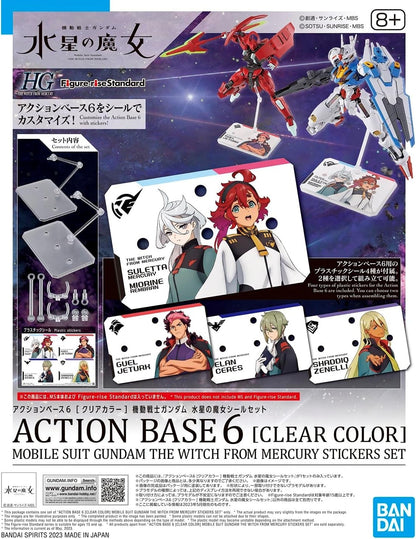 ACTION BASE 6 - Clear Color Witch From Mercury Stickers Set