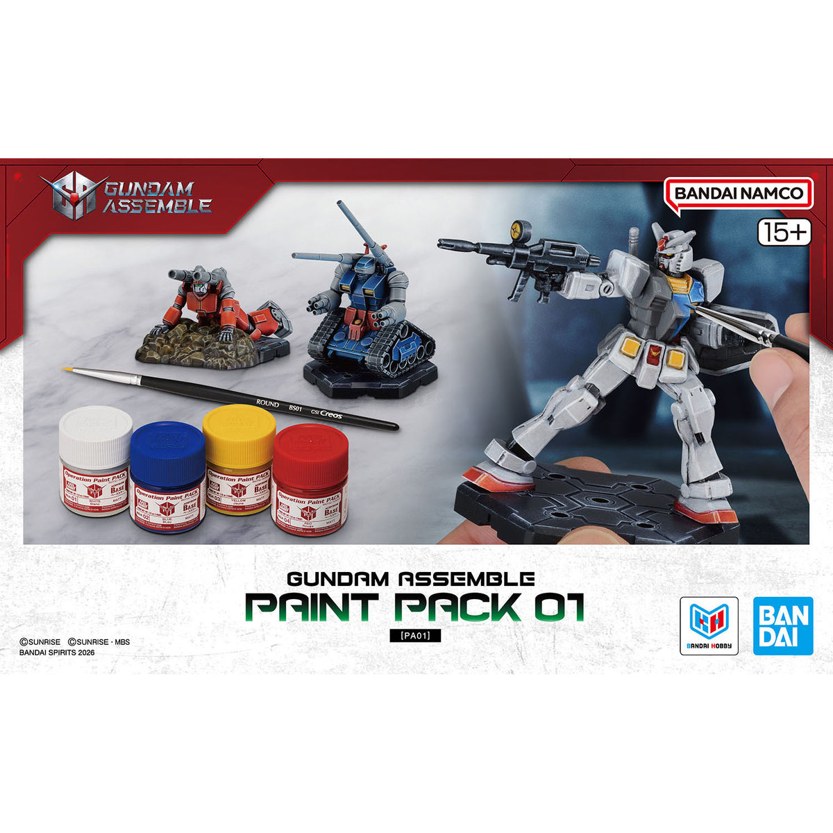Gundam Assemble - Paint Pack 01 [PA01] set