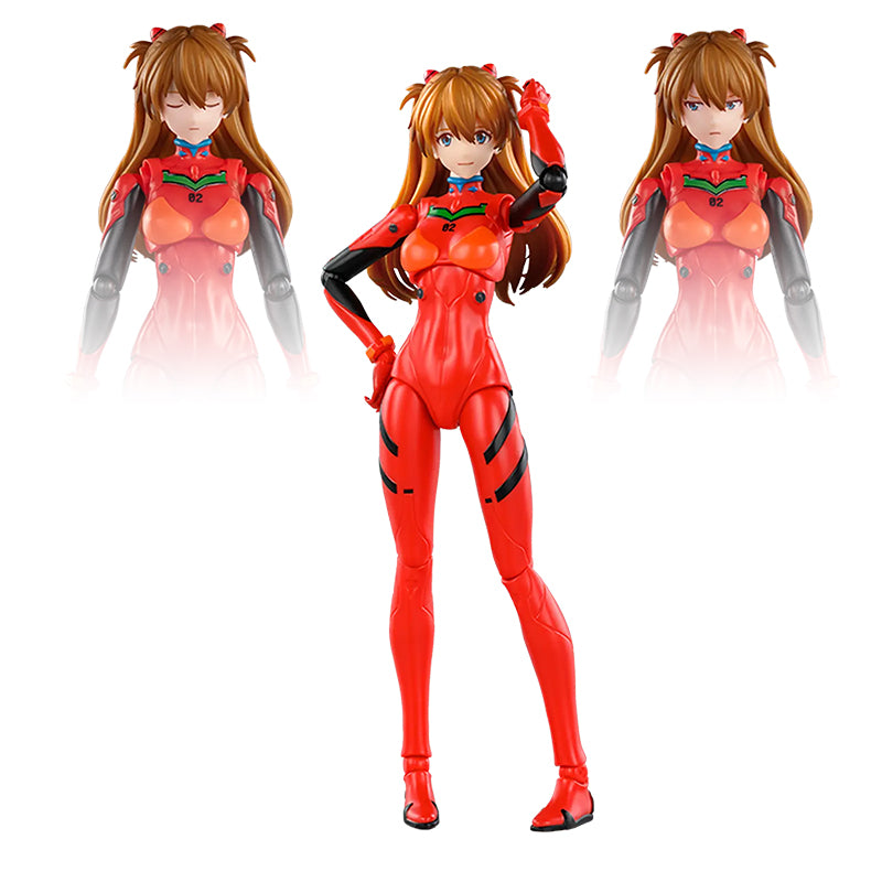 Blokees Evangelion Fantastics Series 03 Asuka Shikinami Langley faces