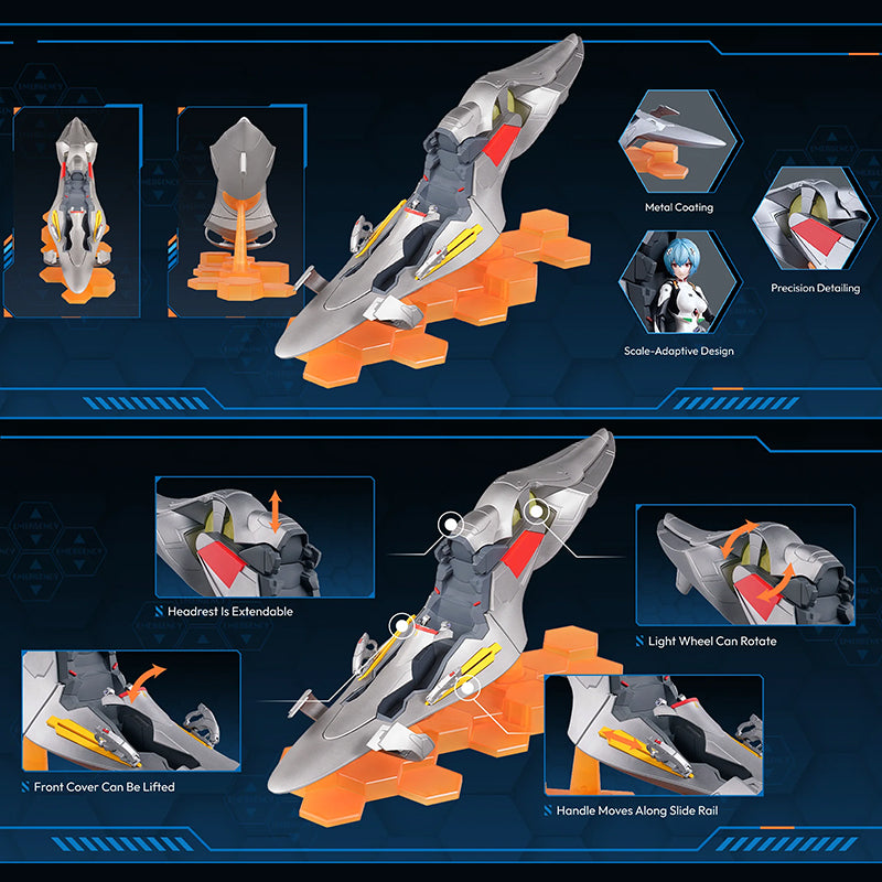 Blokees Evangelion Fantastics Series FFEX01 Rei Ayanami Entry Plug Interior details