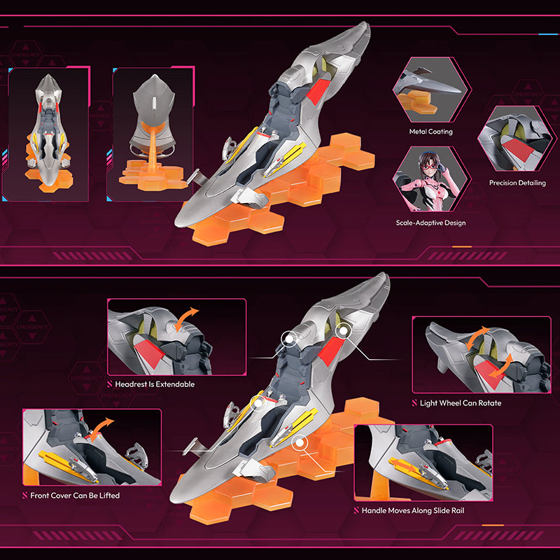 Blokees Evangelion Fantastics Series FFEX02 Mari Makinami Entry Plug Interior details