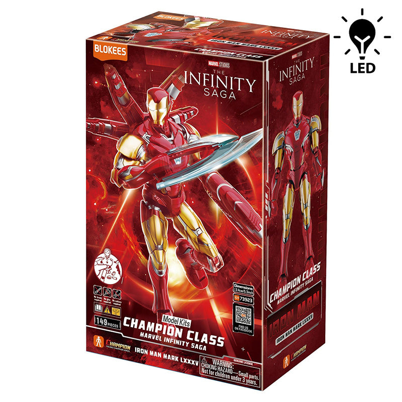 Boîte du Blokees Marvel Hero Champion Class 01 Iron Man MK85 EX