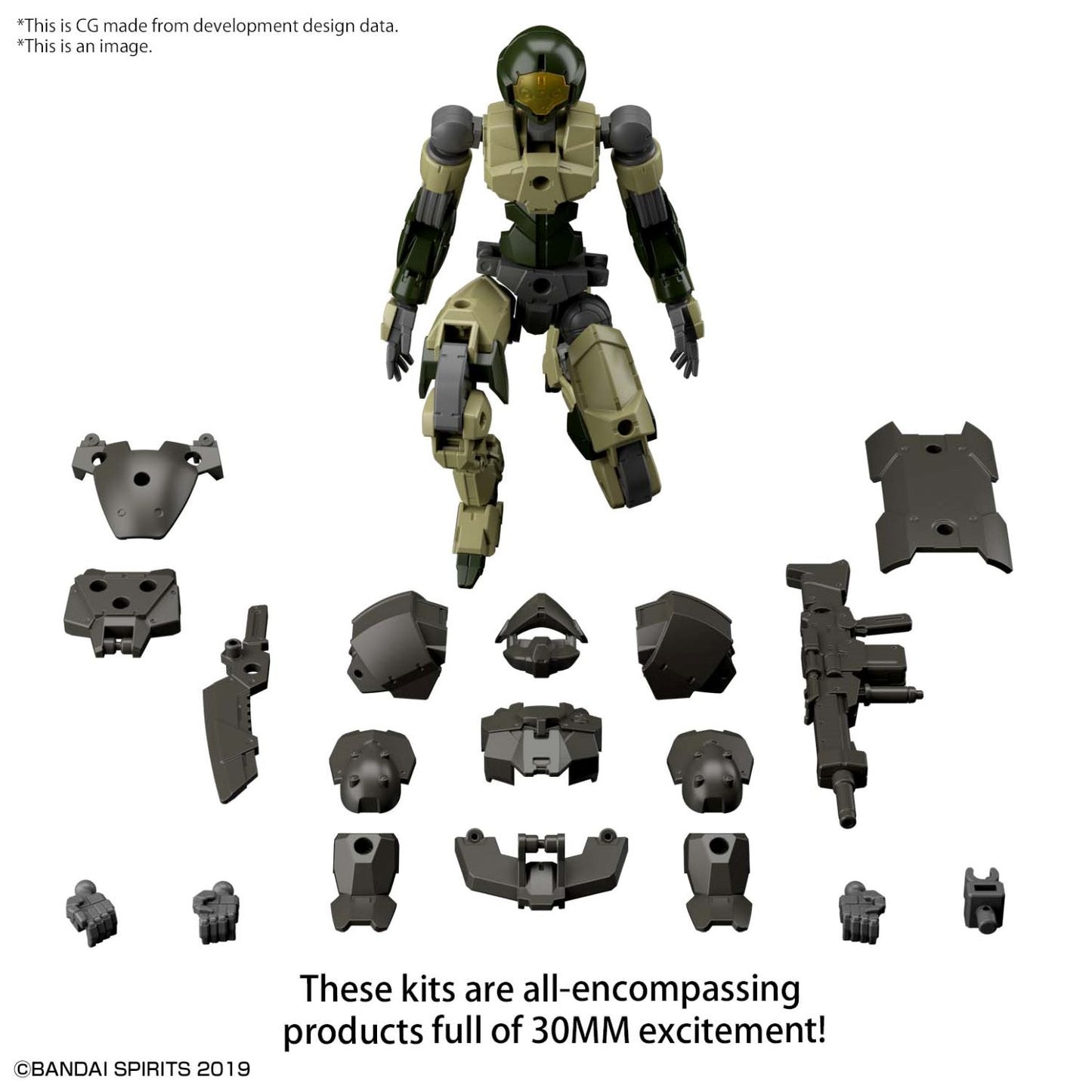 30MM - 1/144 - EXM-A9a Spinatio (Army Type) - Model Kit