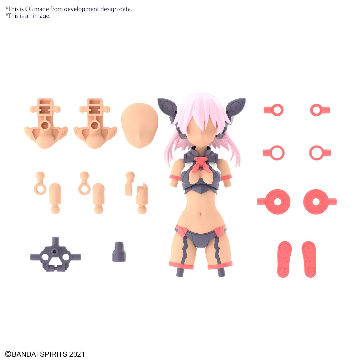 30MS - Option Parts Set 8 (Scout Costume Color C) - Model Kit