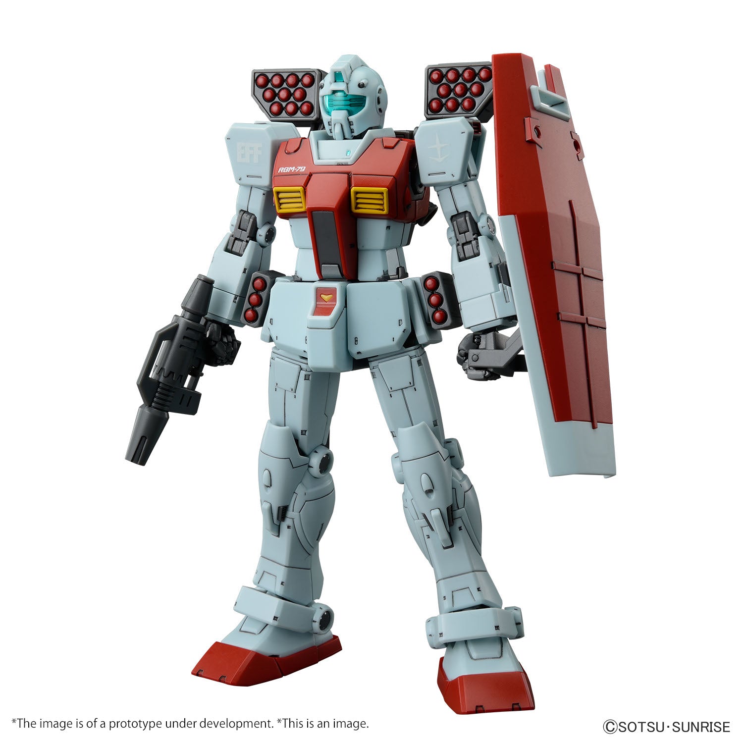 GUNDAM - HG 1/144 - GM (Shoulder Cannon / Missile Pod) - Model Kit