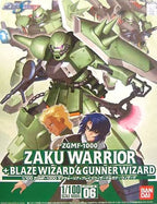 GUNDAM - NG 1/100 Zaku Warrior + Blaze Wizard & Gunner Wizard - Model Kit