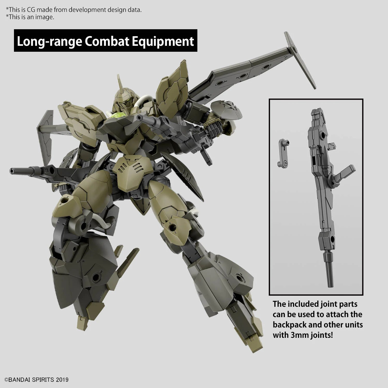30MM - 1/144 - bEXM-21 Verdenova (Green) - Model Kit - Zone Gunpla