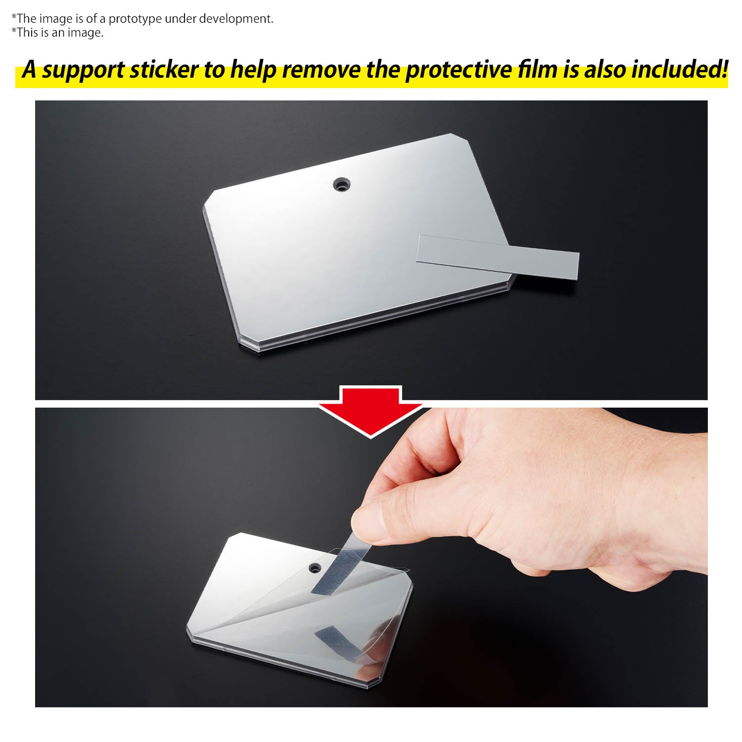 GUNDAM - Action Base 6 (Clear Color) Mirror Stickers Set