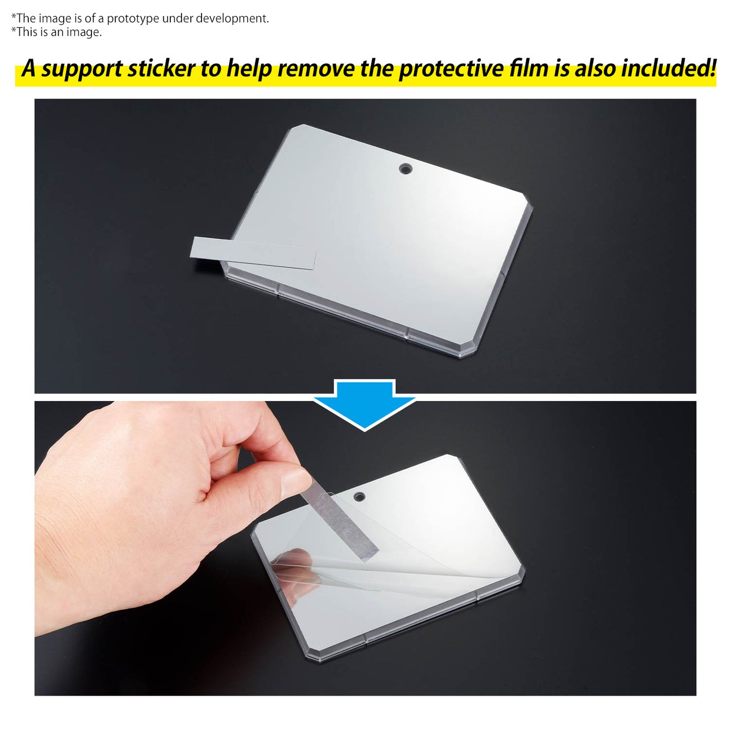 GUNDAM - Action Base 7 (Clear Color) Mirror Stickers Set