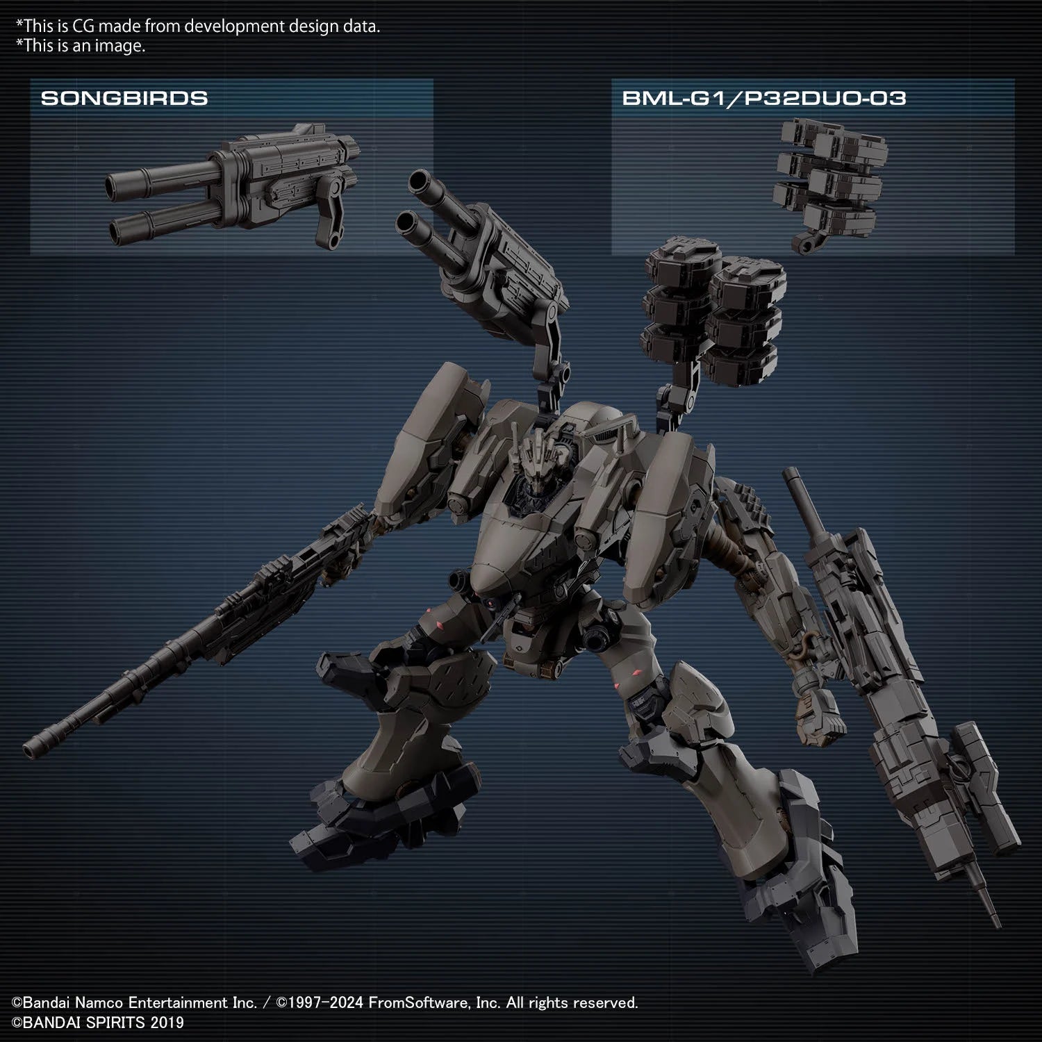 ARMORED CORE VI - 30MM - RaD CC-2000 Orbiter Nightfall - Model Kit