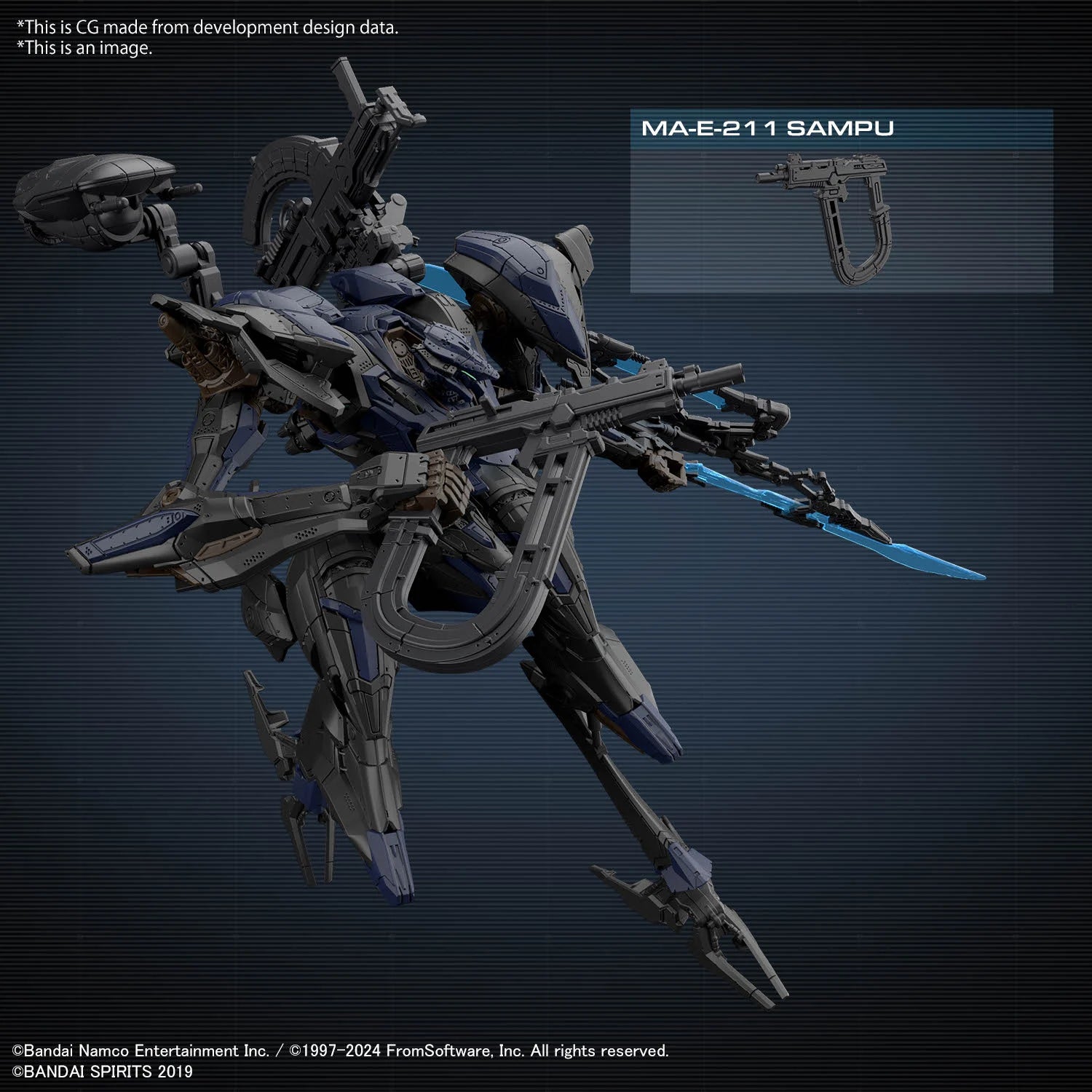 ARMORED CORE VI - 30MM - Schneider Nachtreiher/40E Steel Haze - Model Kit