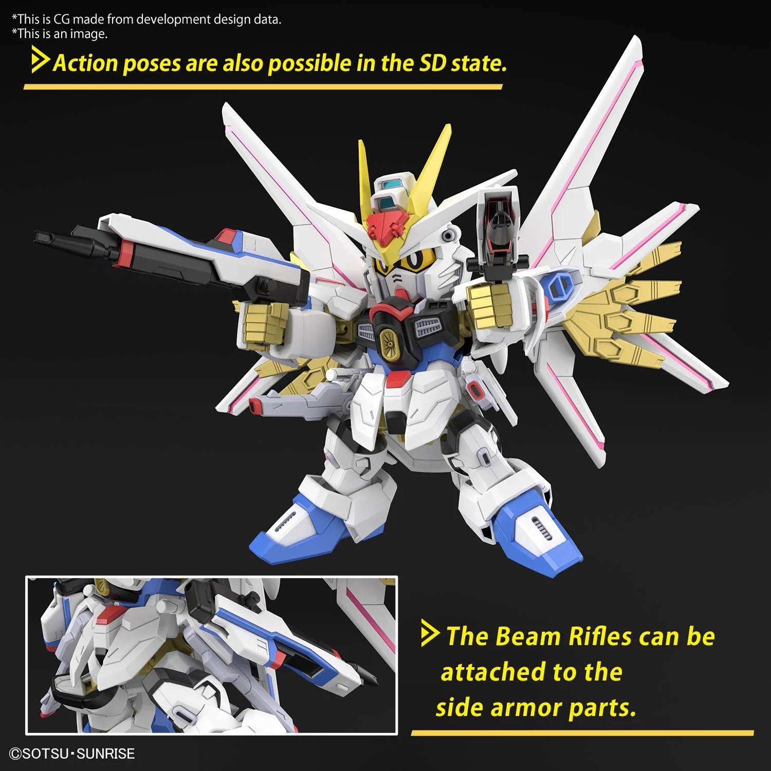 GUNDAM - SD Cross Silhouette - Mighty Strike Freedom - Model Kit