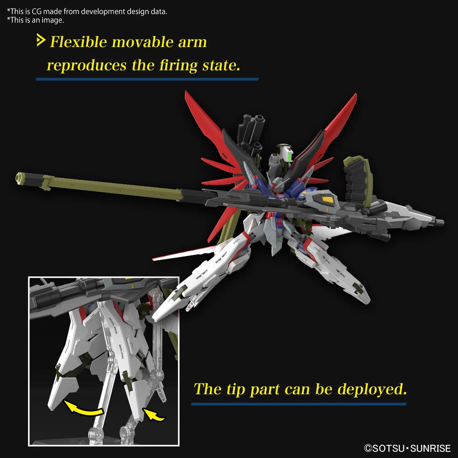 GUNDAM - HG 1/144 - Destiny Gundam Spec II & Zeus silhouette