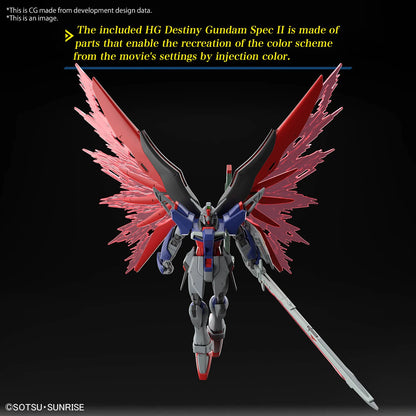 GUNDAM - HG 1/144 - Destiny Gundam Spec II & Zeus silhouette