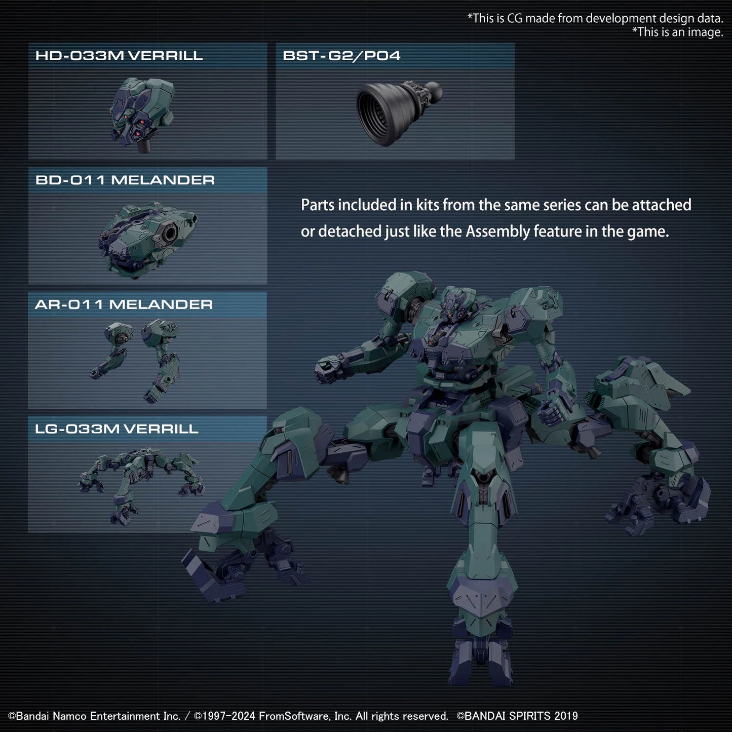 ARMORED CORE VI - 30MM - BD-011 Melander Liger Tail