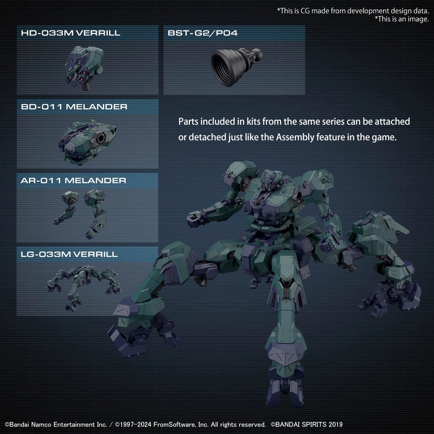ARMORED CORE VI - 30MM - BD-011 Melander Liger Tail