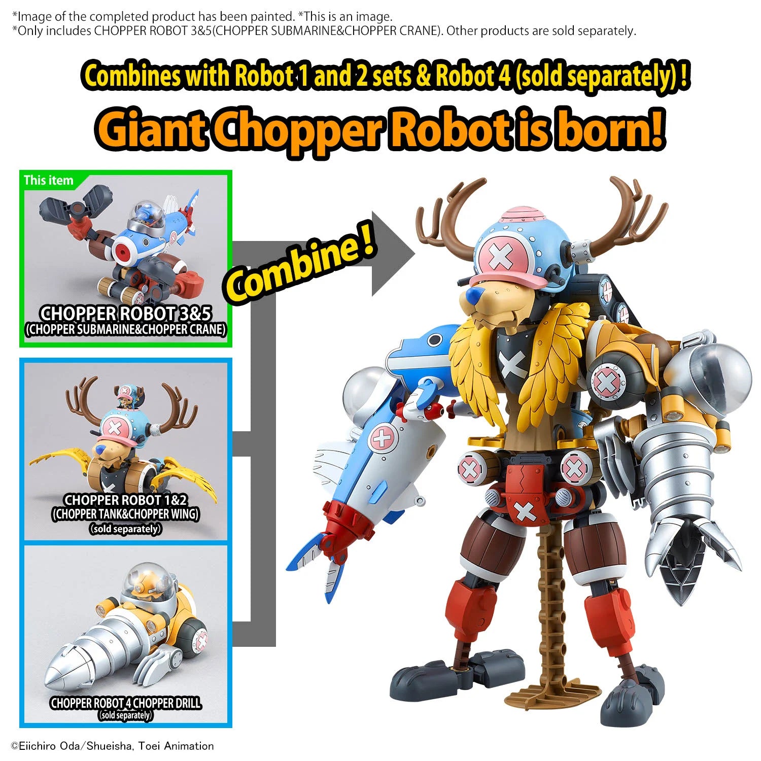 ONE PIECE - Chopper Robot 3&5 (Chopper Submarine & Crane)