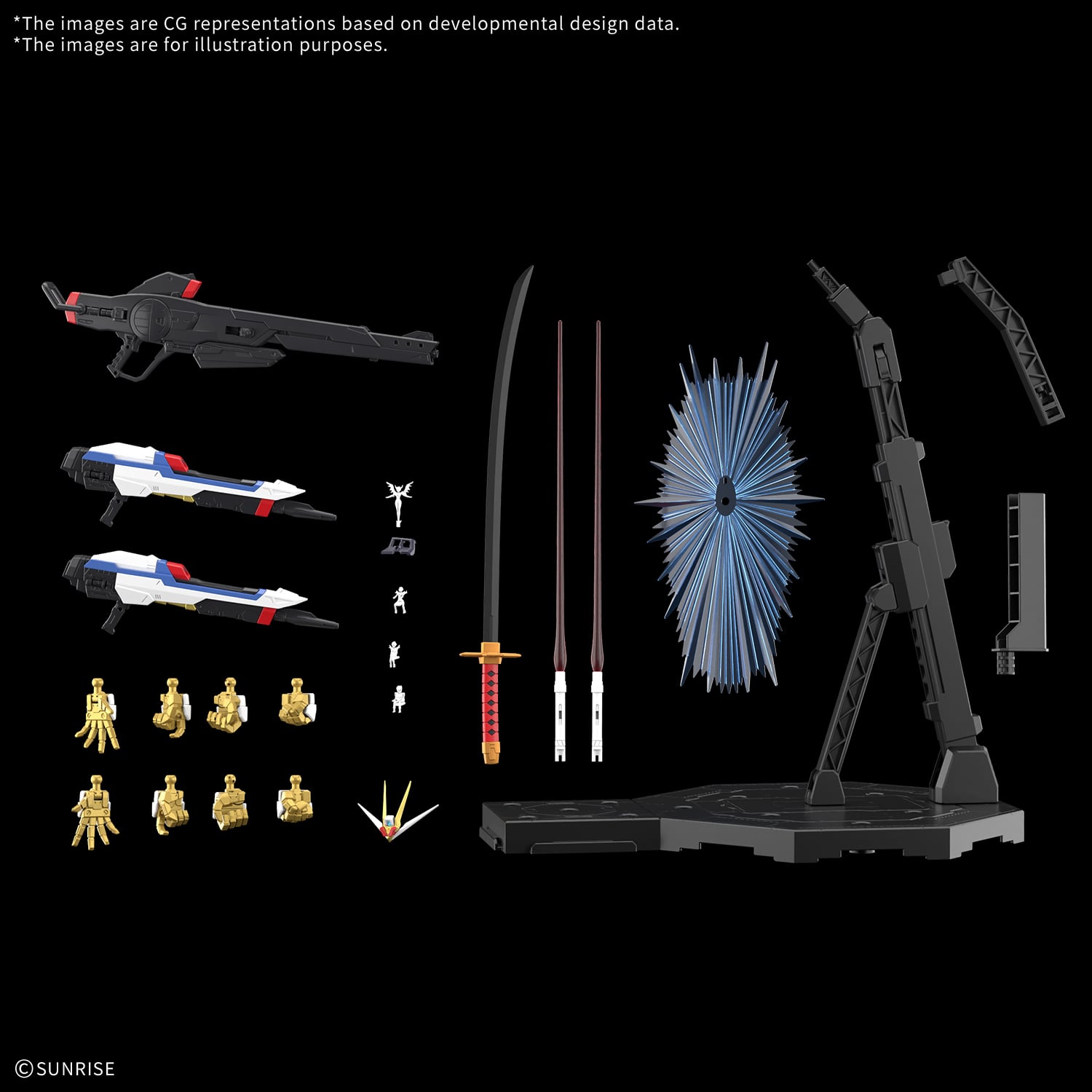MGEX 1/100 - Mighty Strike Freedom Gundam - equipments and parts