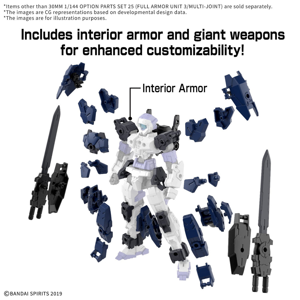30MM - 1/144 Option Part Set 25 (Full Armor Unit 3/Multi-Joint) 2