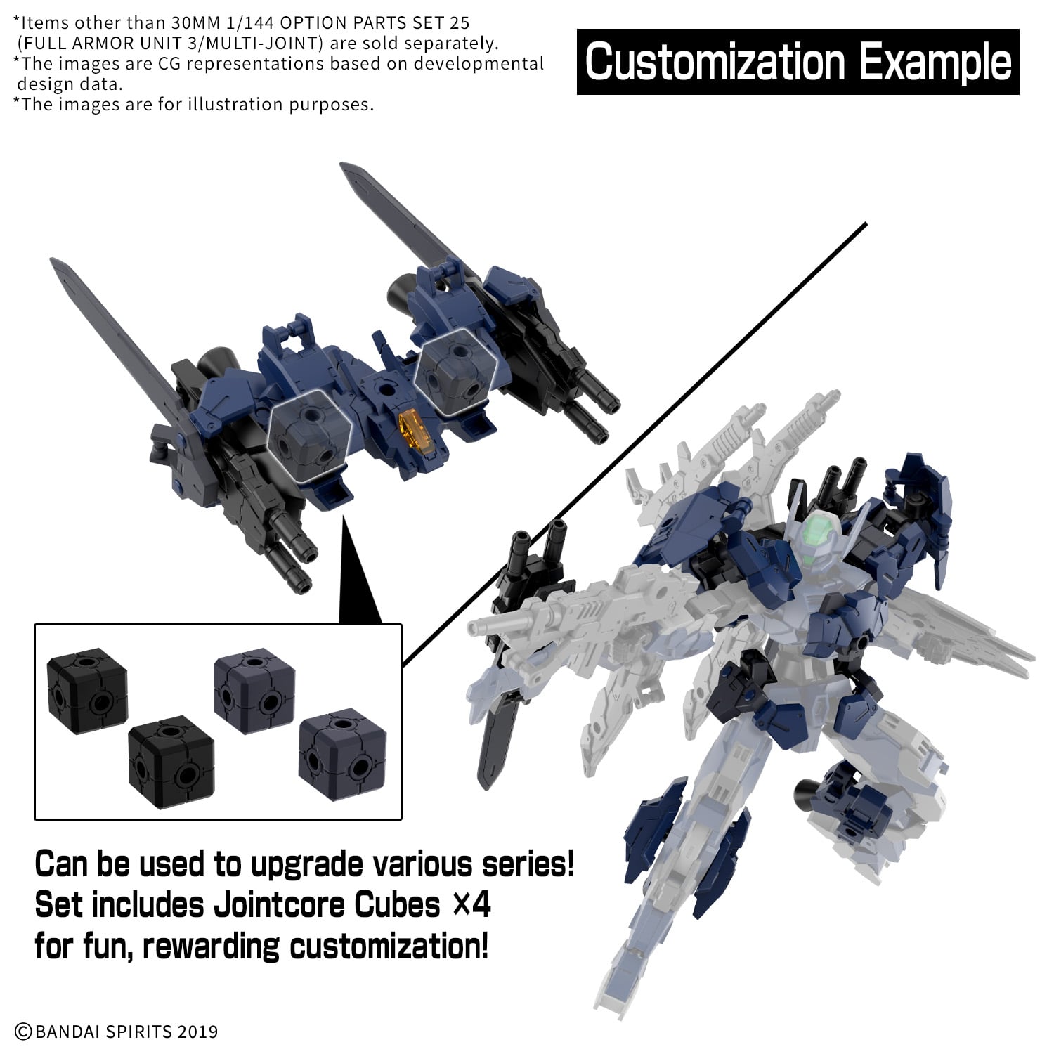 30MM - 1/144 Option Part Set 25 (Full Armor Unit 3/Multi-Joint) 3