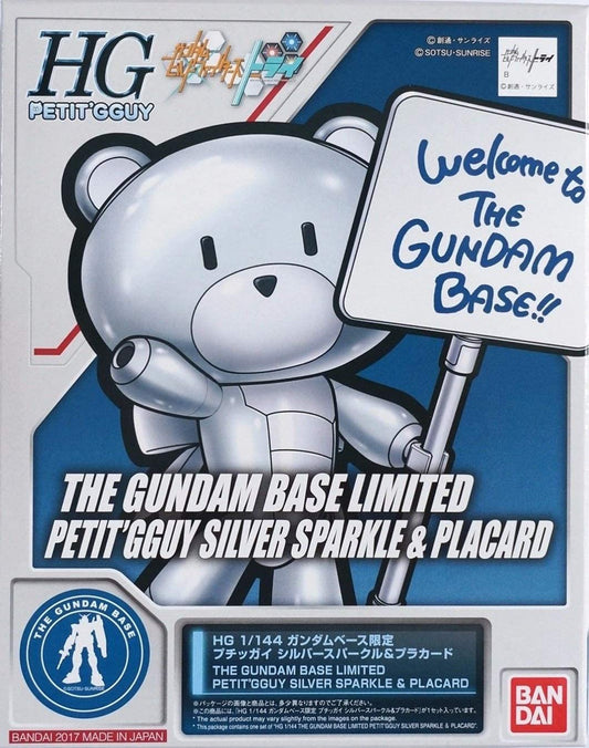 Gundam Base Limited - Petit Guy Silver Sparkle & Placard