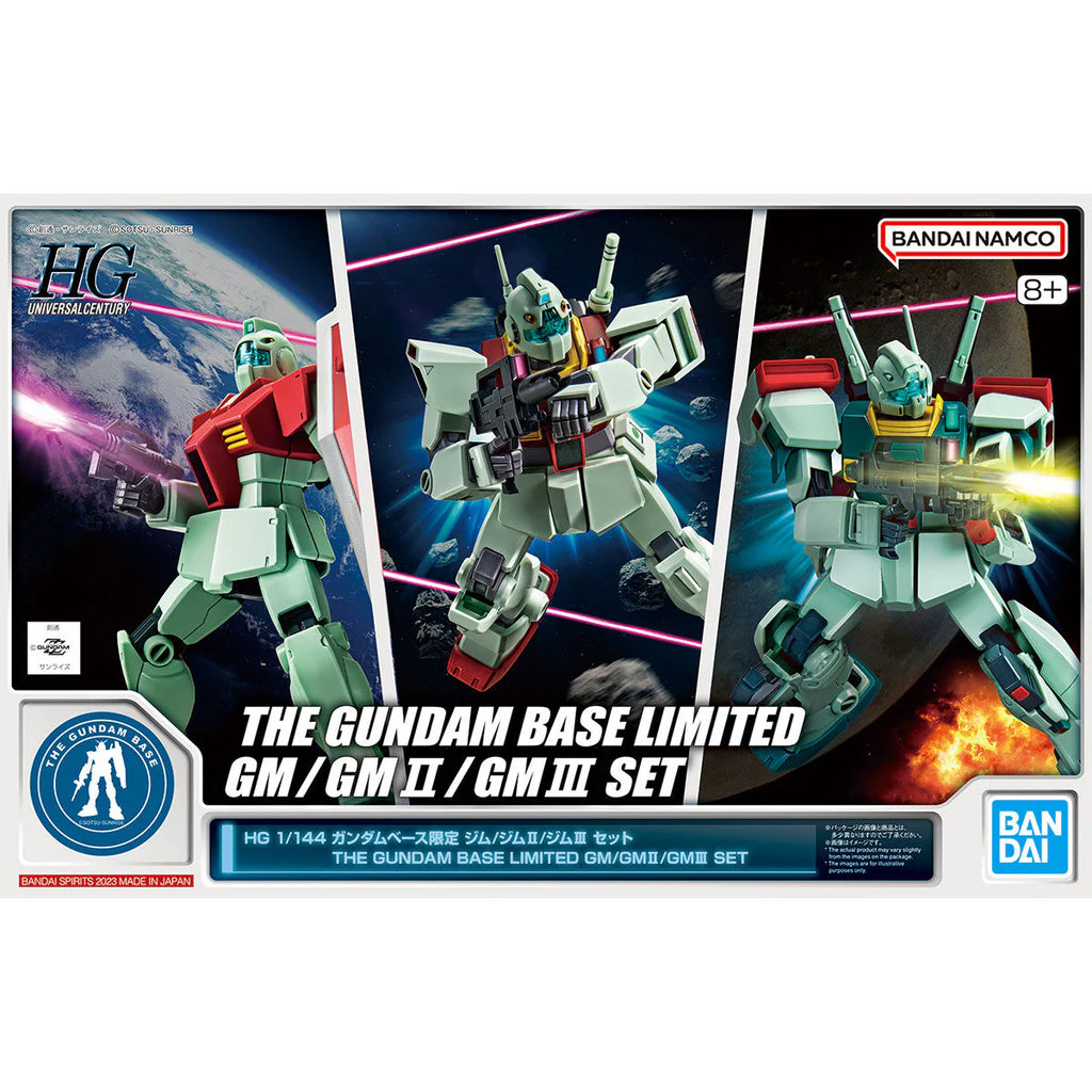 HGUC 1/144 - Gundam Base Limited - GM-GM II-GMIII SET