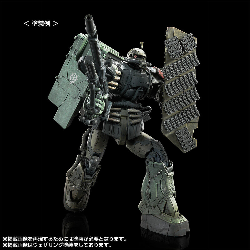 GUNDAM - HG 1/144 Zaku II F LeSean Custom and Zaku II LeSean Custom Unidentified (RFV) - Premium Bandai